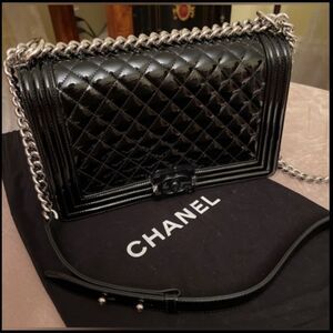 🌺CHANEL🌺 LTD Edition Black Patent Le Boy Bag EXCELLENT CONDITION! 💎💝💃
